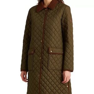 Ralph Lauren Black Label Olive Quilted Utility Jacket